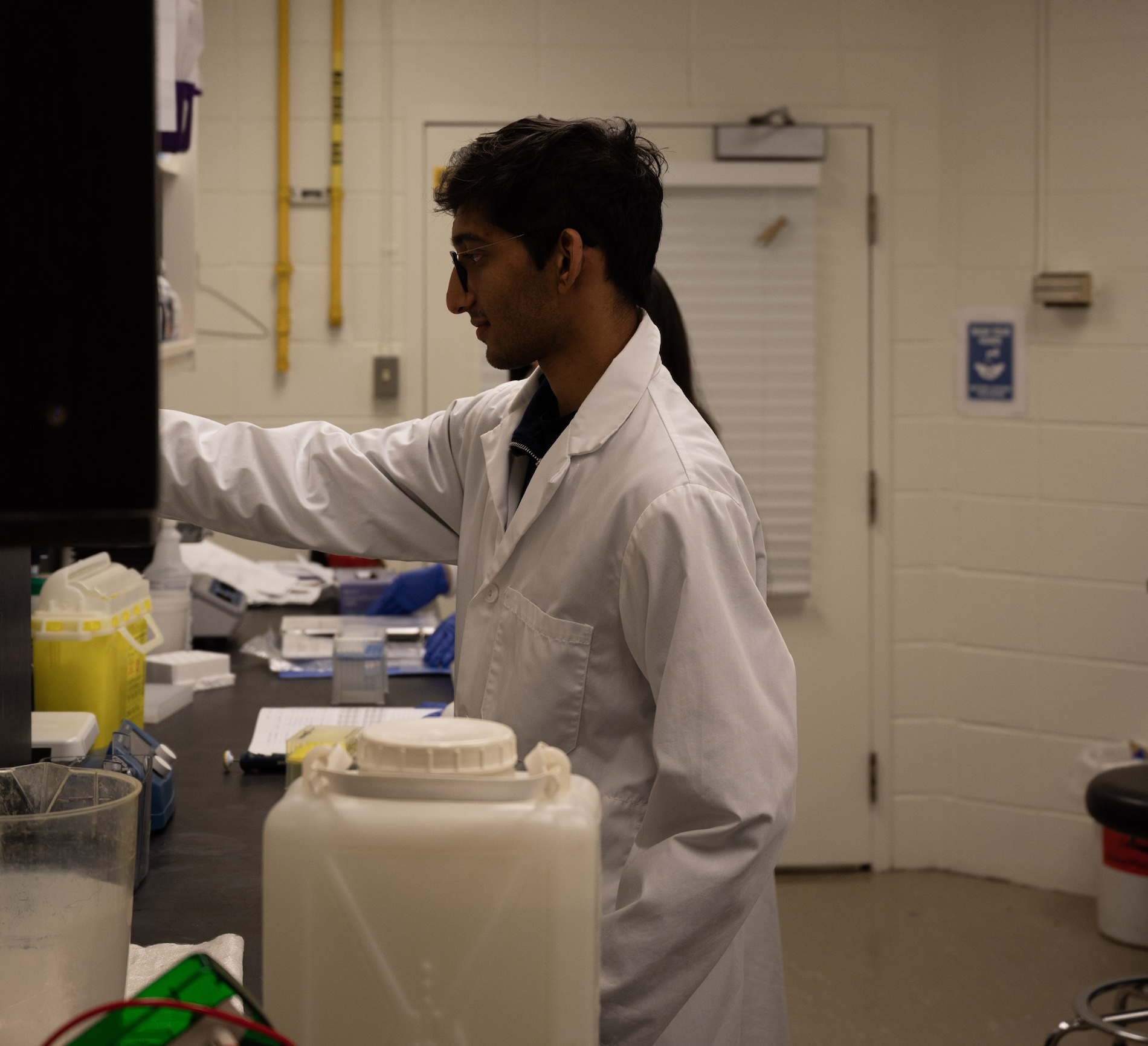 students in lab